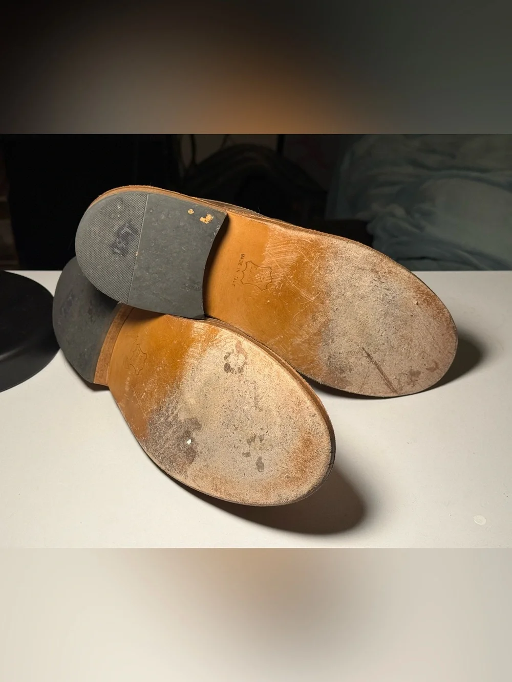 Classic Men's Slip-On Leather Loafers in Brown